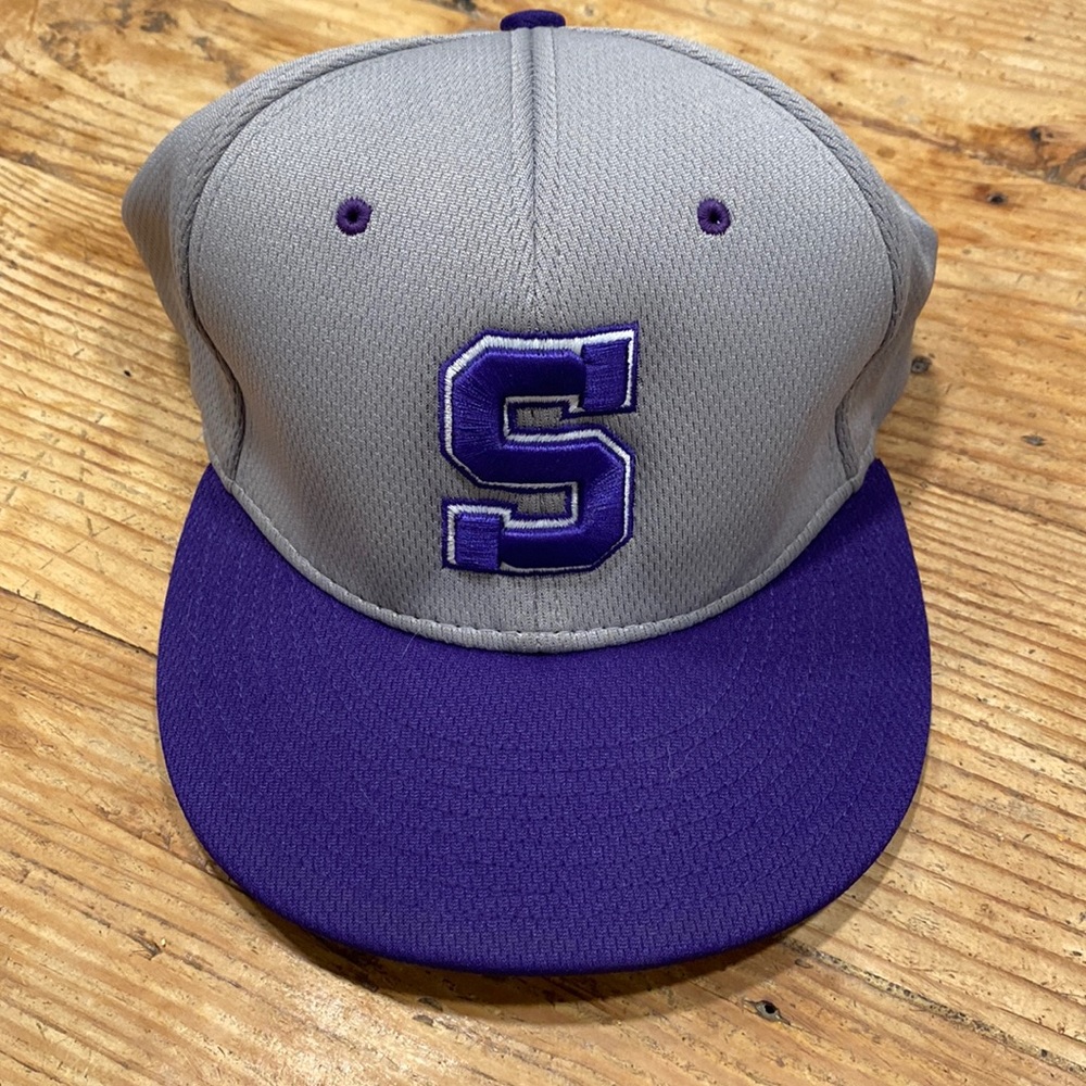 Sunset High School Baseball Fitted Hat